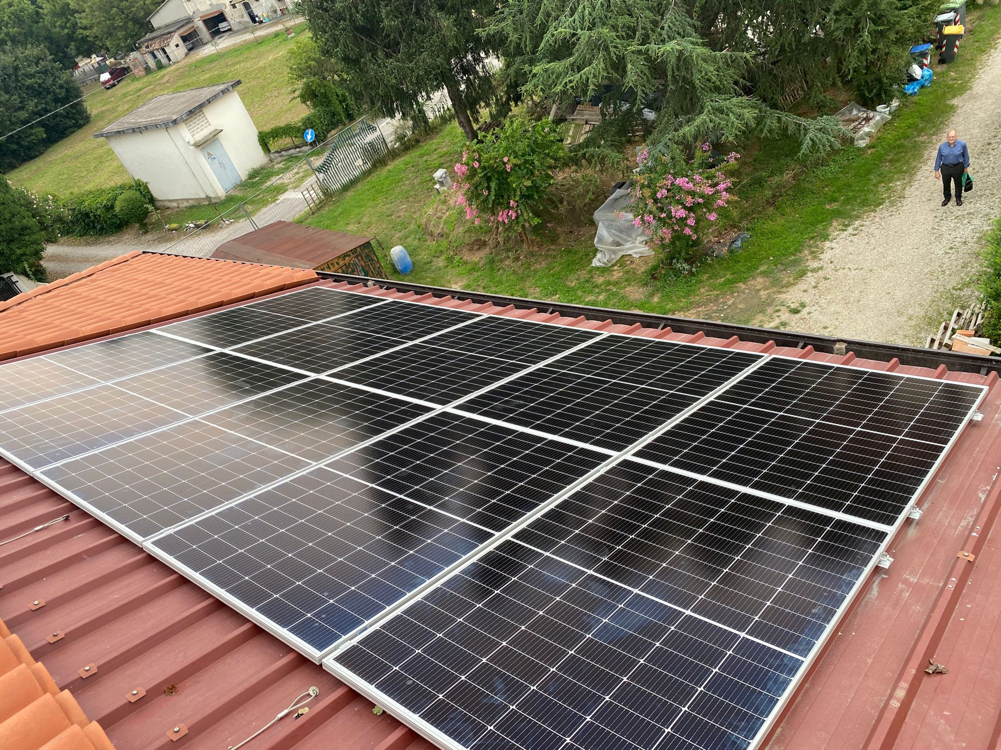 Impianto fotovoltaico da 4,1 kW su lamiera grecata - Piazzola sul Brenta PD